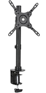 VIVO Black Ultra Wide Screen TV and Monitor Desk Mount Adjustable Height and Tilt Stand for Screens up to 42” (STAND-V101C)