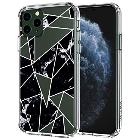 MOSNOVO iPhone 11 Pro Case, Black Marble Pattern Clear Design Transparent Plastic Hard Back Case with TPU Bumper Protective Case Cover for Apple iPhone 11 Pro (2019)