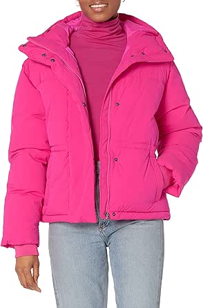 Amazon Essentials Women's Short Waisted Puffer Jacket (Available in Plus Size)