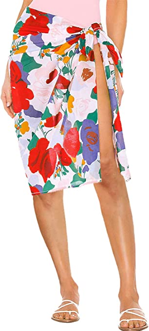 BB&KK Women's Beach Sarong Wrap Bikini Swimsuit Cover Ups Bathing Suit Summer Pareo Skirt