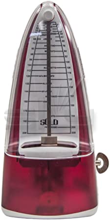 New Style SOLO SOLO300 Mechanical Metronome Red Color