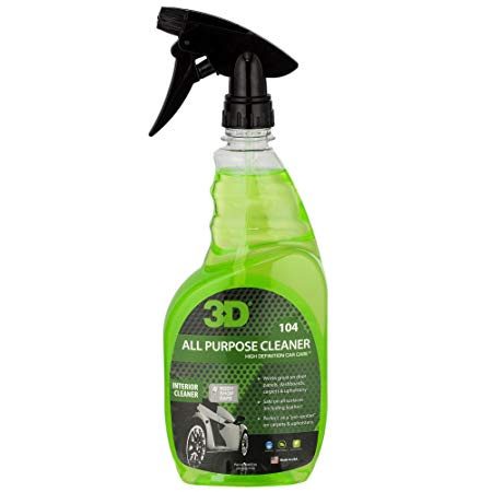 3D Auto Detailing Products All Purpose Cleaner - Safe Degreaser - 24 oz - Made in USA | All Natural | No Harmful Chemicals