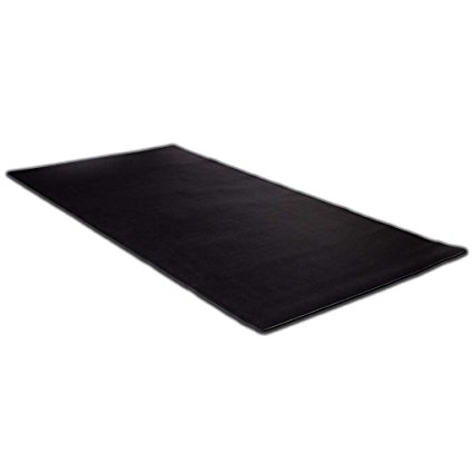 KAZAIRA Extended Gaming Mouse Pad (3XL) with Anti-Fray Stitched Edges - 48" x 24" - Black