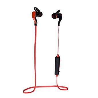Bluetooth Headphones, Folote Bluetooth Earbuds V4.1 Wireless Sports Headphones Sweatproof Running Gym Stereo Headsets with Mic/APT-X for Samsung, iPhone and Android Smartphones (Red)