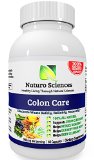 Colon Care by Naturo Sciences - A Premium Weight Loss Detox and Digestive Health Supplement - 900mg Proprietary Blend Per Serving 30 Servings 60 Capsules