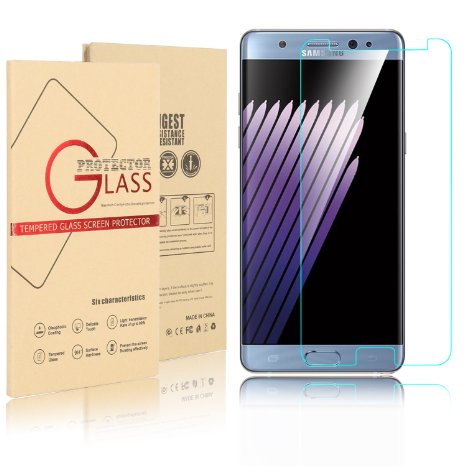 [2 Pack] Galaxy Note 7 Screen Protector, EC™ Premium 0.3mm 2.5D 9H Tempered Glass Screen Protector for Samsung Galaxy Note 7
