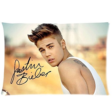 Custom Justin Bieber Rectangle Pillow Cases 20x30 (one side) Comfortable For Lovers And Friends