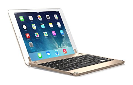 Brydge 9.7 Bluetooth Keyboard for NEW Apple iPad 9.7, Pro 9.7, Air 1 & 2 – Gold