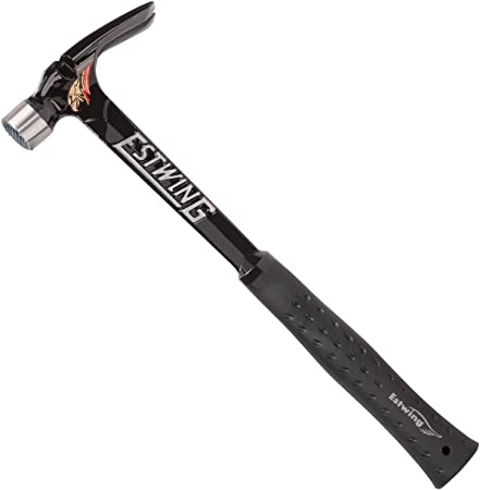 Estwing Ultra Series Hammer - 15 oz Rip Claw Framer with Milled Face & Shock Reduction Grip - EB-15SM