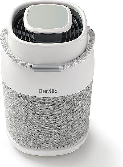 Breville 360° Light Protect Air Purifier | Quiet, True H13 HEPA Filter | Removes up to 99.97% Dust, Smoke, Pollen & More | 3 Speeds | Sleep Mode | Filter Change Indicator | Touch Control Panel