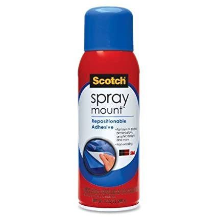 Scotch 3M Spray Mount Repositionable Adhesive - Net WT 10.25 0z (290 g)