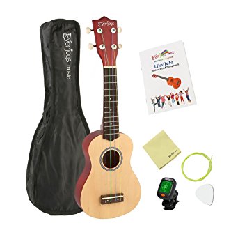 Soprano Rainbow Ukulele Beginner Pack-21 Inch w/ Gig Bag How to Play Songbook Digital Tuner All in One Kit