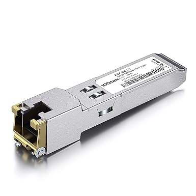 10/100/1000Base-T SFP RJ45 Module - Auto-Negotiation Copper Mini-Gbic Transceiver Compatible for Cisco GLC-T(10/100/1000M)/ SFP-GE-T(10/100/1000M), Mikrotik S-RJ01