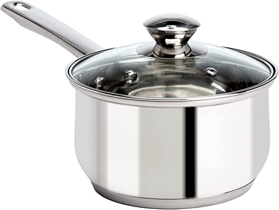 Ecolution Pure Intentions Stainless Steel 2-Quart Saucepan with Glass Lid