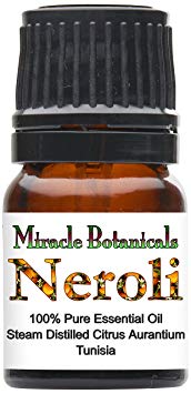 Miracle Botanicals Neroli Essential Oil - 100% Pure Citrus Aurantium Amara - Therapeutic Grade 2.5ml