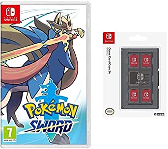 Pokemon Sword - Nintendo Switch & HORI Switch Game Card Case - Black (Nintendo Switch)