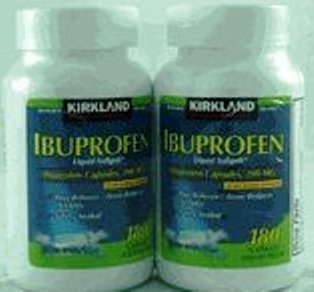 Kirkland Ibuprofen Liquid Gels 180 Capsules - Twin Pack