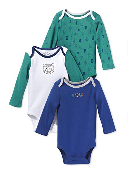 Lamaze Baby Organic 3 Pack Longsleeve Bodysuits