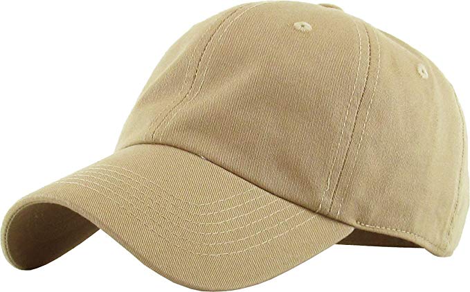 KBETHOS Classic Cotton Dad Hat Adjustable Plain Cap. Polo Style Low Profile (Unconstructed)