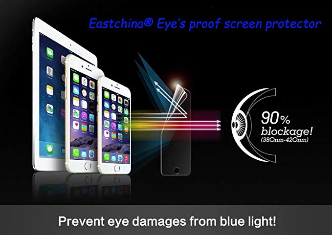 iPad 9.7 Anti Blue Light Tempered Glass Portector iPad Air Tempered Glass Screen Protector iPad Air 2 Anti Blue Light Tempered Glass Portector, Eastchina Designed For All 9.7''iPad -2 Pack Package