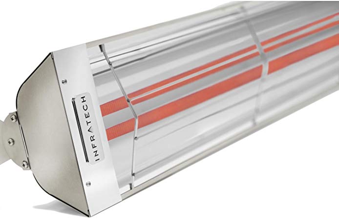 Infratech WD4024SS Dual Element - 4000 Watt Electric Patio Heater, Choose Finish: Stainless Steel
