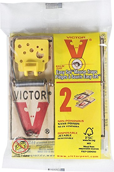 VICTOR Easy Set Mouse Trap - 2Pk