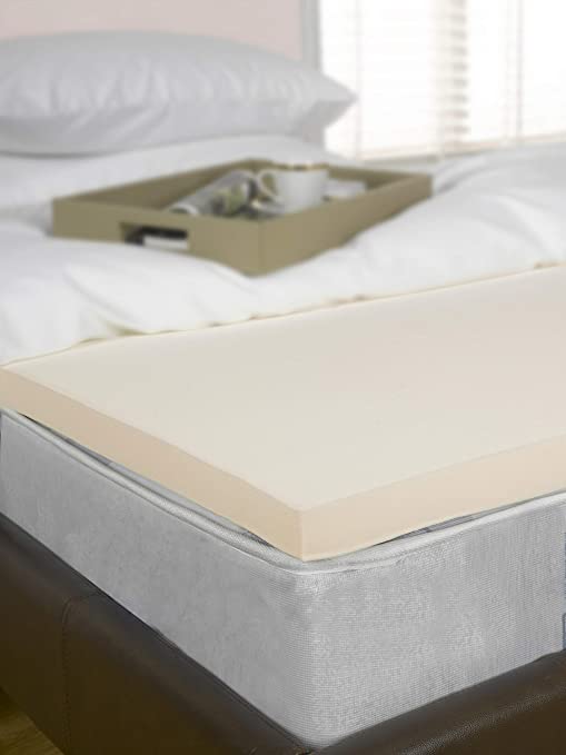 Littens 1" (25mm) Double Bed Size Visco Memory Foam Mattress Topper, Orthopaedic, Support, Pain Relief (4ft6, 137cm x 190cm) UK Made