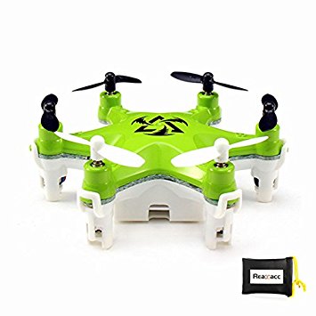 RealAcc Fayee FY805 Mini Hexacopter Drone 2.4G 4CH 6Axis LED Headless Mode Remote Control Nano Hexacopter RTF Mode 2（Green）