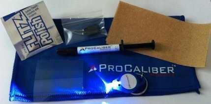 ProCaliber Products 10-11-711 Clear LCA Clear Granite/Marble/Quartz Chip Repair Kit, 1 mL, Syringe