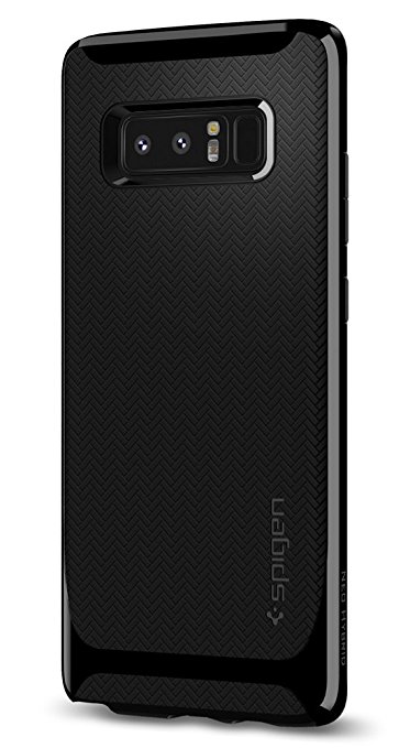 Spigen Neo Hybrid Galaxy Note 8 Case with Herringbone Flexible Inner Protection and Reinforced Hard Bumper Frame for Galaxy Note 8 (2017) - Shiny Black