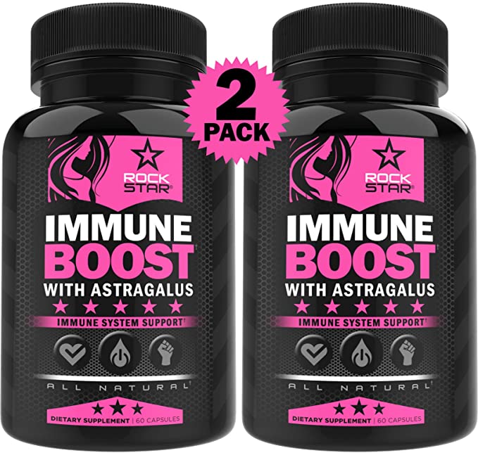 Immune Booster - Astragalus Immunity Support - Immune System Booster and Defense Wellness Support Supplement - 2 Pack, 120 Capsules