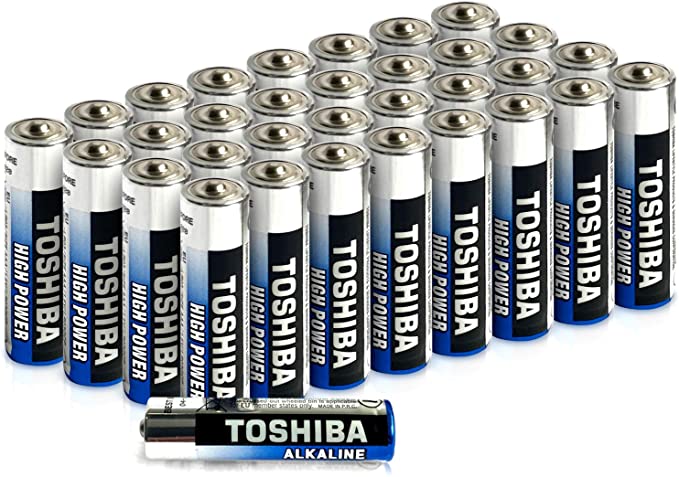 Toshiba AAA Alkaline Batteries 40 Pack | High Power | Extra Long Operating Time | LR03 Superior Japanese Quality | Super Value Bulk Pack