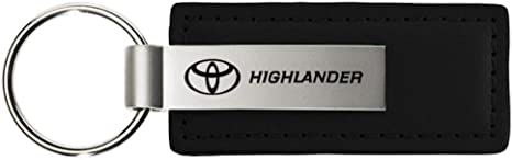 Toyota Highlander Black Leather Key Chain