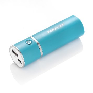 Poweradd Slim2 5000mAh Portable Charger Power Bank with Auto Detect Technology for iPones iPads iPods Samsung Galaxy series most other Phones and Tablets-Blue