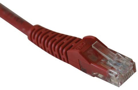 Tripp Lite Cat6 Gigabit Snagless Molded Patch Cable (RJ45 M/M) - Red, 50-ft.(N201-050-RD)