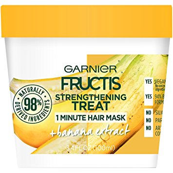 Garnier Fructis Strengthening Treat 1 Minute Hair Mask, 3.4 fl. oz.