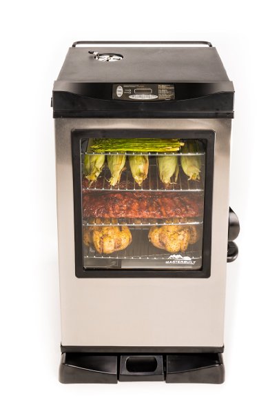 Masterbuilt 20077515 Front Controller Electric Smoker with Window and RF Controller 30-Inch