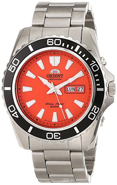 Orient Men's 'Mako XL' Japanese Automatic Stainless Steel Diving Watch, Color:Silver-Toned (Model: FEM75001MW)