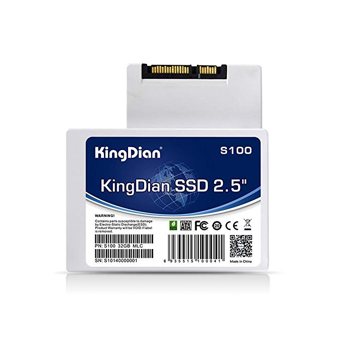 KingDian 2.5 inch SATA II Internal Solid State Drive 16GB Speed Upgrade Kit for Desktop PCs and MacPro(S100 16G)
