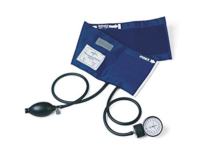 Medline MDS9380 PVC Handheld Aneroid Sphygmomanometers Adult, Black