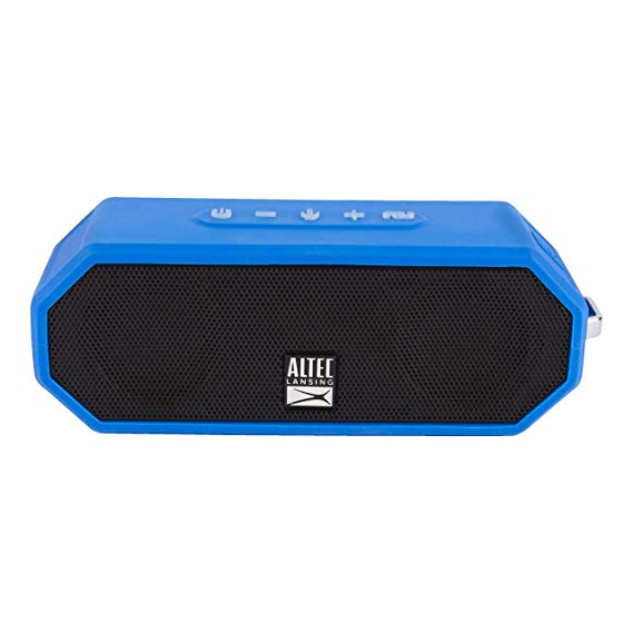 Altec Lansing IMW449 Jacket H2O 4 Rugged Floating Ultra Portable Bluetooth Waterproof Speaker with up to 10 Hours of Battery Life, 100FT Wireless Range and Voice Assistant Integration (RYB)