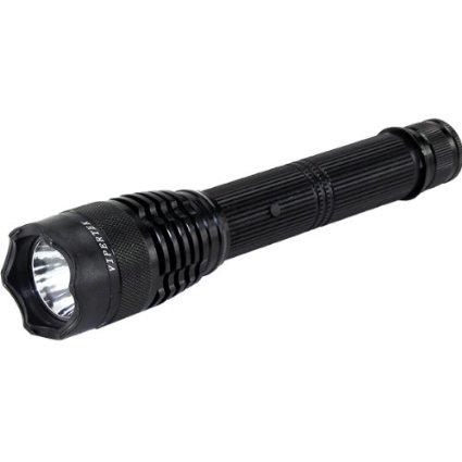 Vipertek Rechargeable Stun Gun with LED Tactical Flashlight, Black