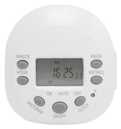 GE 7-Day On/Off Plug In Digital Timer with 1 Outlet