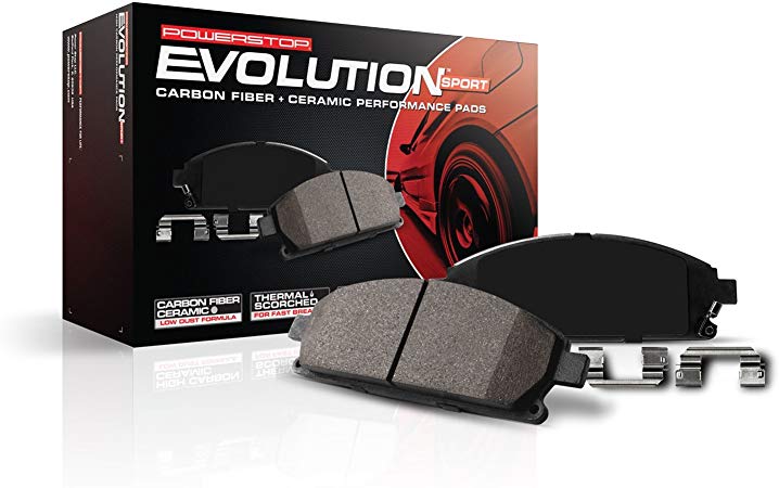 Power Stop Z23-1094, Z23 Evolution Sport Carbon-Fiber Ceramic Front Brake Pads