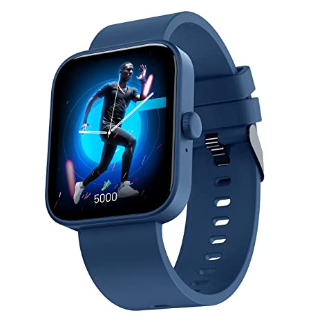 Newly launched Crossbeats Ignite Spectra Plus Premium Retina AMOLED Smart Watch BT Calling, Music Storage up to 150  Songs, 1.78" Screen,TWS & Neckband connectivity, 200  Watch Screens(Marine Blue)