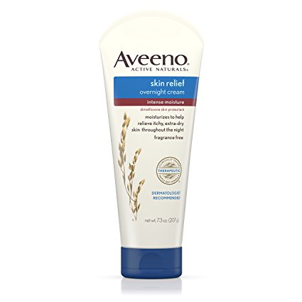 Aveeno Skin Relief Intense Moisture Overnight Cream, 7.3 Oz (Pack of 3)