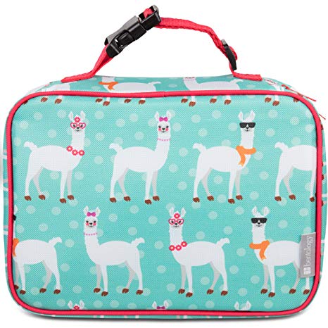 Insulated Durable Lunch Box Sleeve - Reusable Lunch Bag - Securely Cover Your Bento Box, Works with Bentology Bento Box, Bentgo, Kinsho, Yumbox (8"x10"x3") - Llama