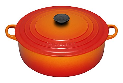 Le Creuset Cast Iron Provencale Round Casserole, 22 cm - Volcanic