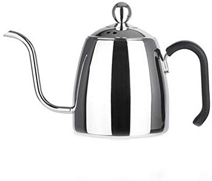 iecool Stainless Steel Gooseneck Kettle for Pour Over Coffee and Tea,Coffee Pot Teapot Silver 33oz