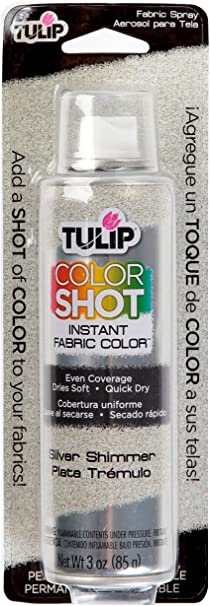 Tulip ColorShot Instant Fabric Color 3oz. Silver Shimmer